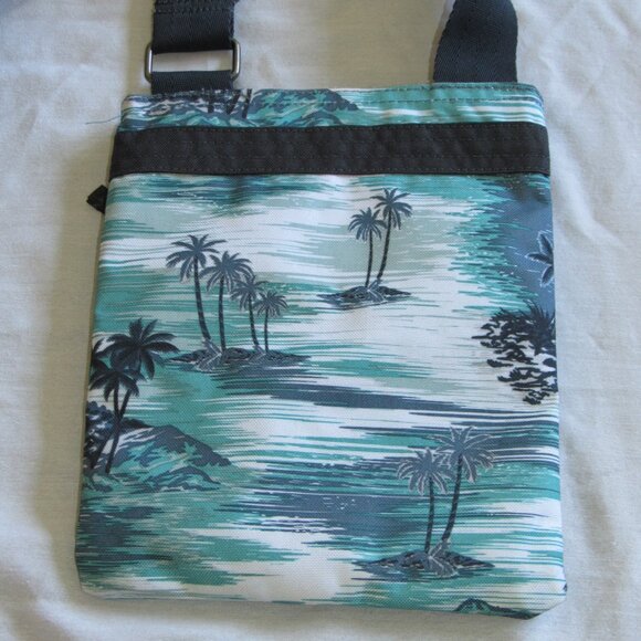 DAKINE Jive Crossbody Bag Purse Hawaiian Tropical Palm Tree Adjustable Strap - Picture 3 of 4